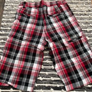 Avirex Red Plaid Shorts